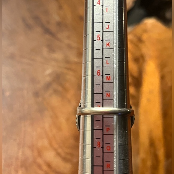 Vintage Sterling Silver & Turquoise Ring Size 7 - Picture 4 of 4